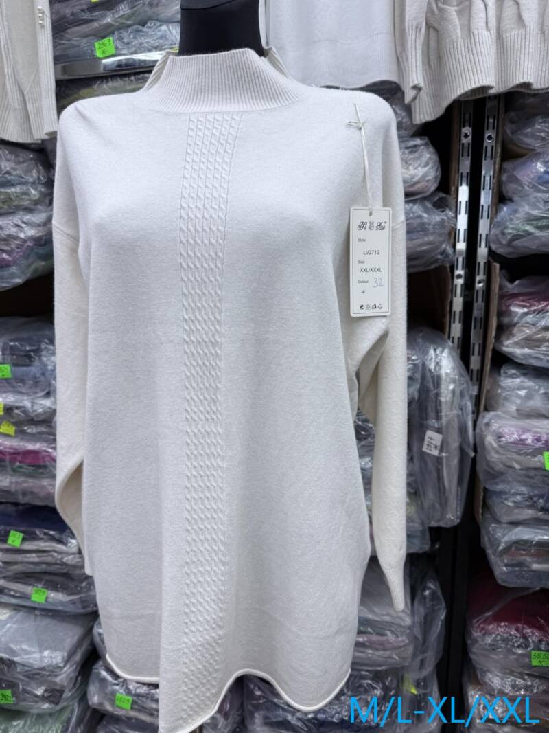 Swetry damskie Roz M/L-XL/2XL. Mix kolor. Paczka 8 szt